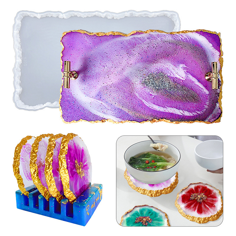 DM413 Drusy Coaster Hars Schim - Geode Mold Silicone recensie en prijs